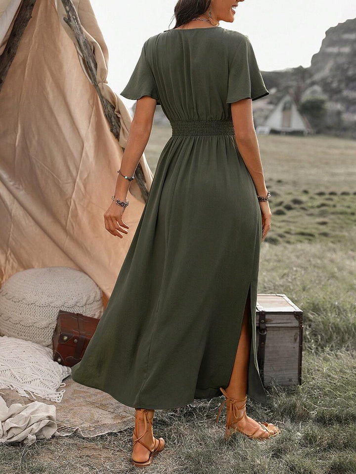 Odette | Elegáns Hasítékos Maxi Ruha