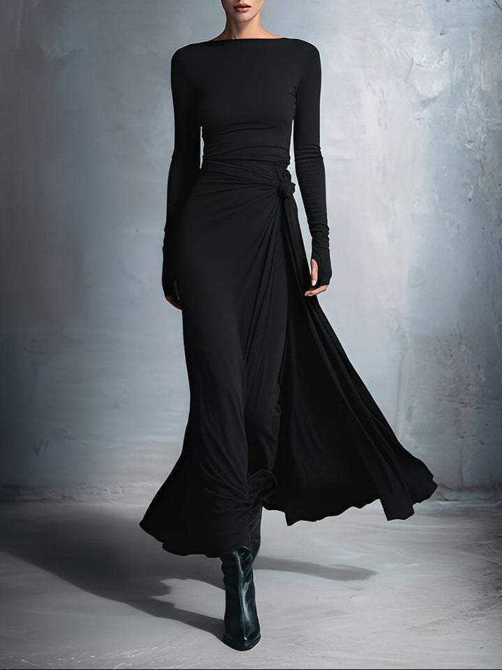 Naomie | Maxi-ruha Selyem Gombbal