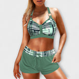 Zoé - Magas derekú bikini bordázott részletekkel