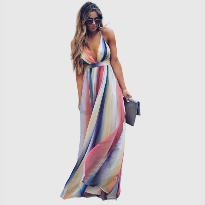 Clover | Színes Boho Hosszú Ruha
