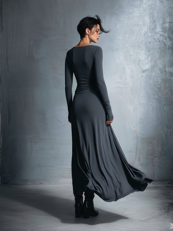 Naomie | Maxi-ruha Selyem Gombbal