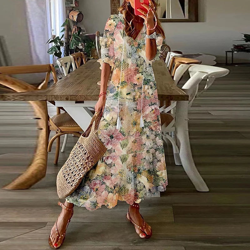 Anna | bohém maxi ruha