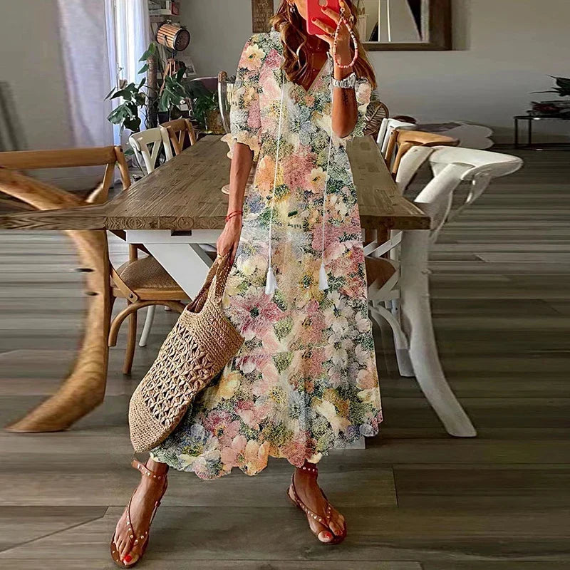 Anna | bohém maxi ruha
