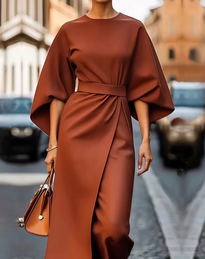Valentina | Elegáns Maxi Ruha Voluminózus Ujjakkal