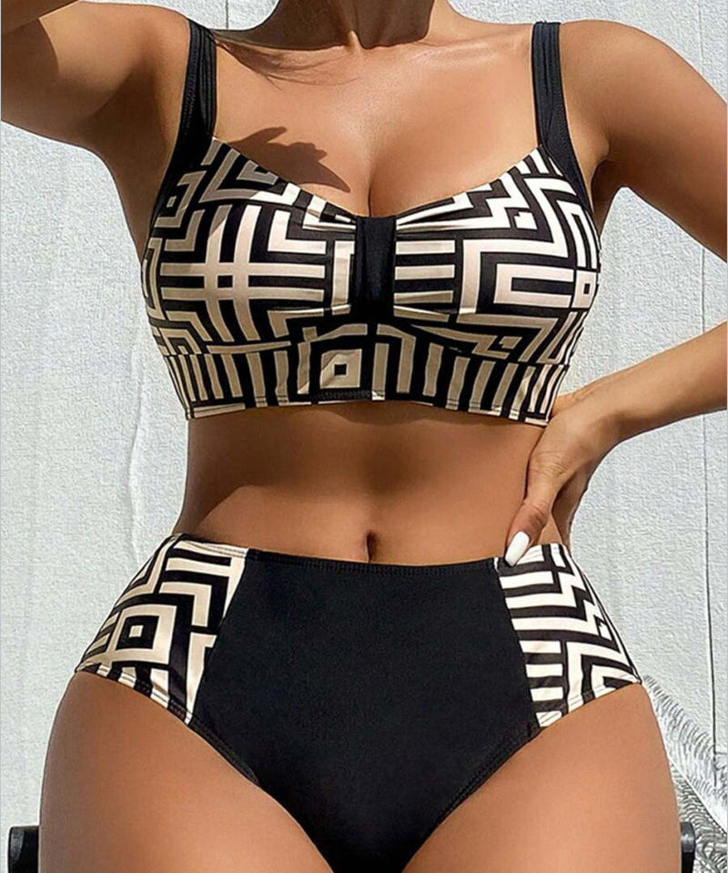 Dorottya - Elegáns, nyomtatott mintás, két részes bikini