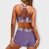 Zoé - Magas derekú bikini bordázott részletekkel