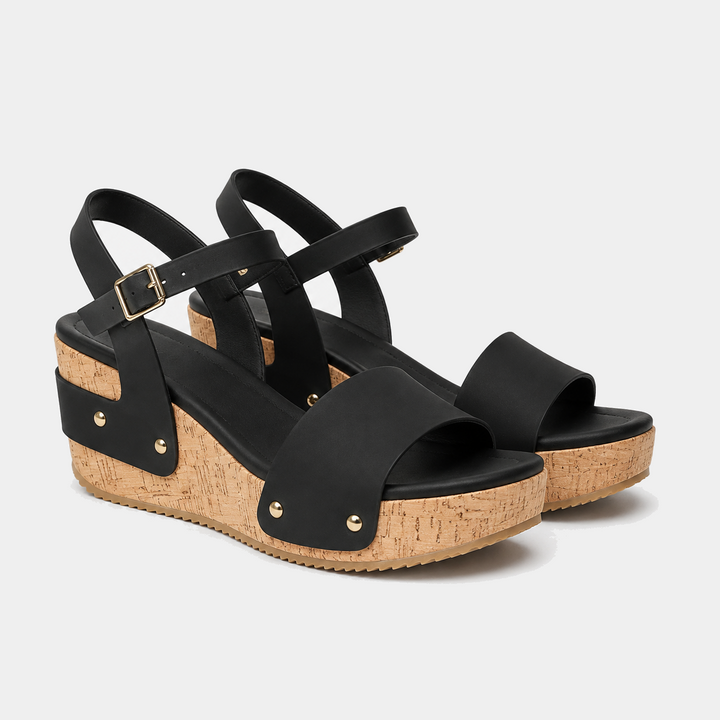 Enikő – minimalista elegáns éksarkú szandál