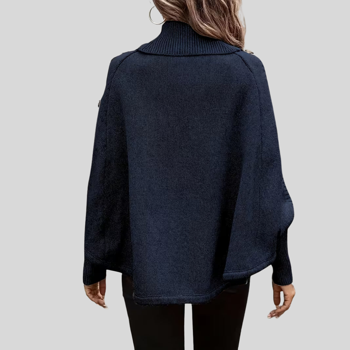 Norelle™ | Magas Nyakú Kábelmintás Pulóver