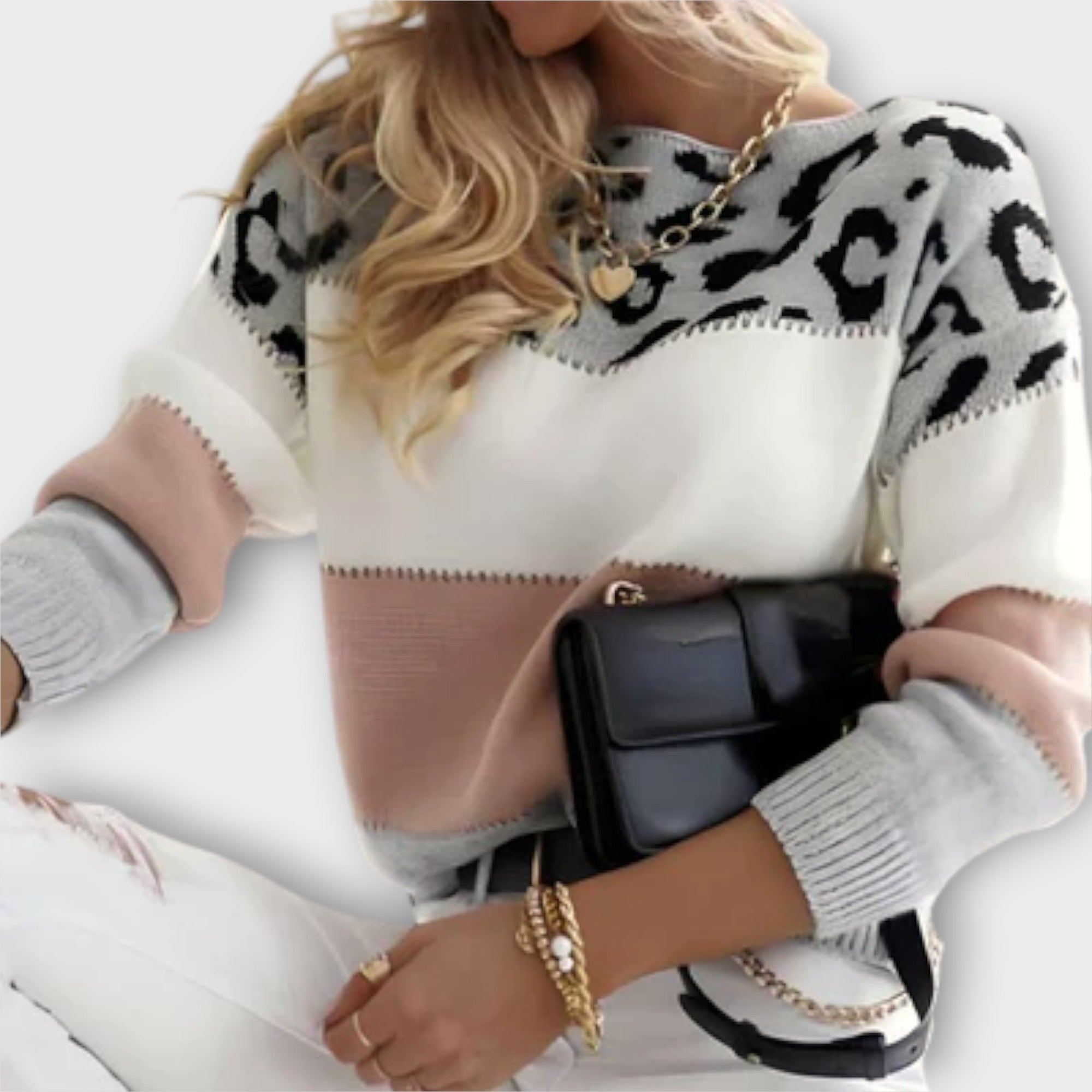 Orsolya - Leopárd mintás casual póló