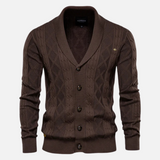 Vince - Elegáns Argyle Mintás Kardigán