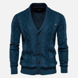 Vince - Elegáns Argyle Mintás Kardigán