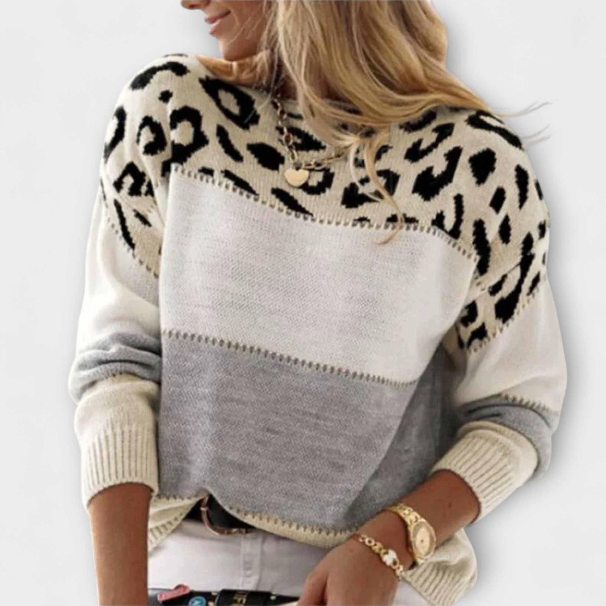 Orsolya - Leopárd mintás casual póló