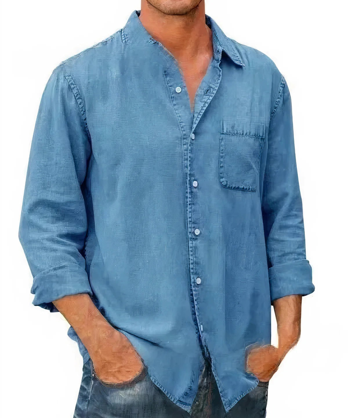 Andrea - Hosszú Ujjú Denim Ing