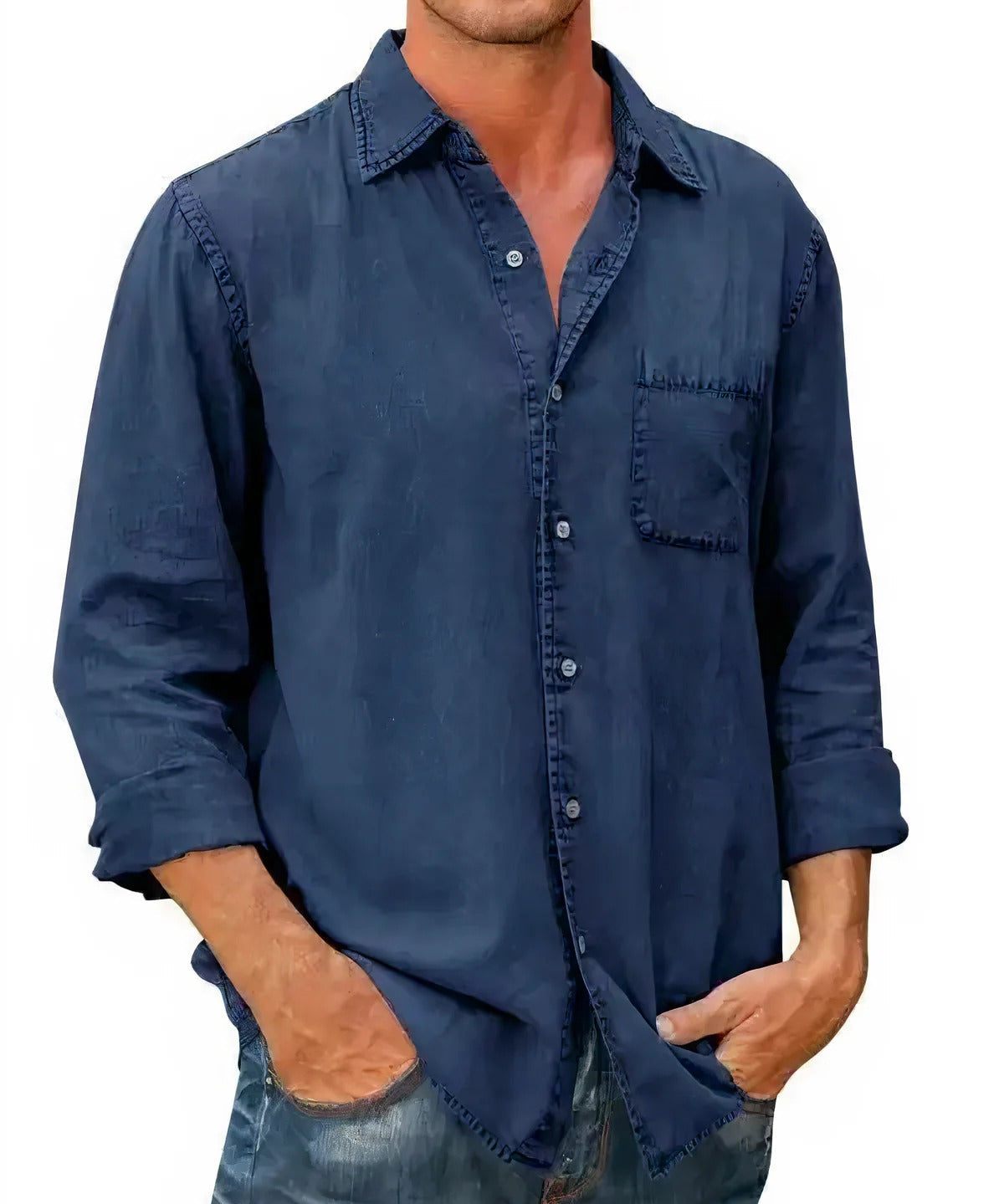 Andrea - Hosszú Ujjú Denim Ing