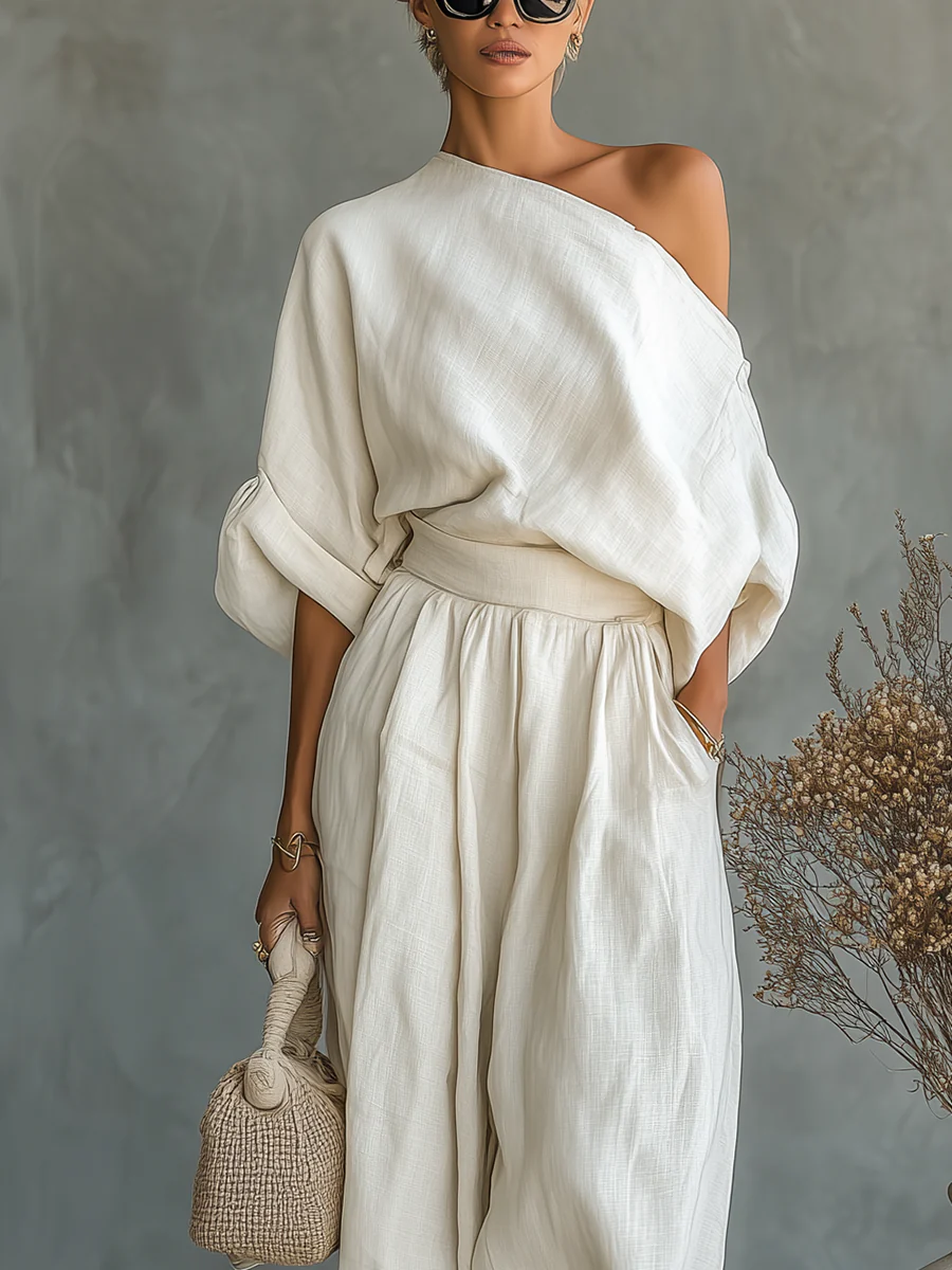 MARGIT | Off-shoulder szett nadrággal