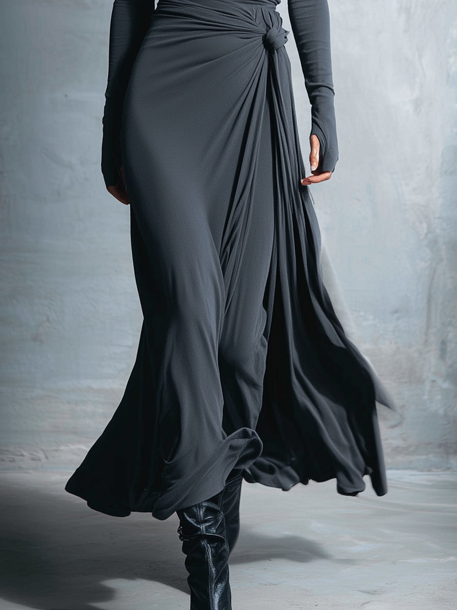 Naomie | Maxi-ruha Selyem Gombbal