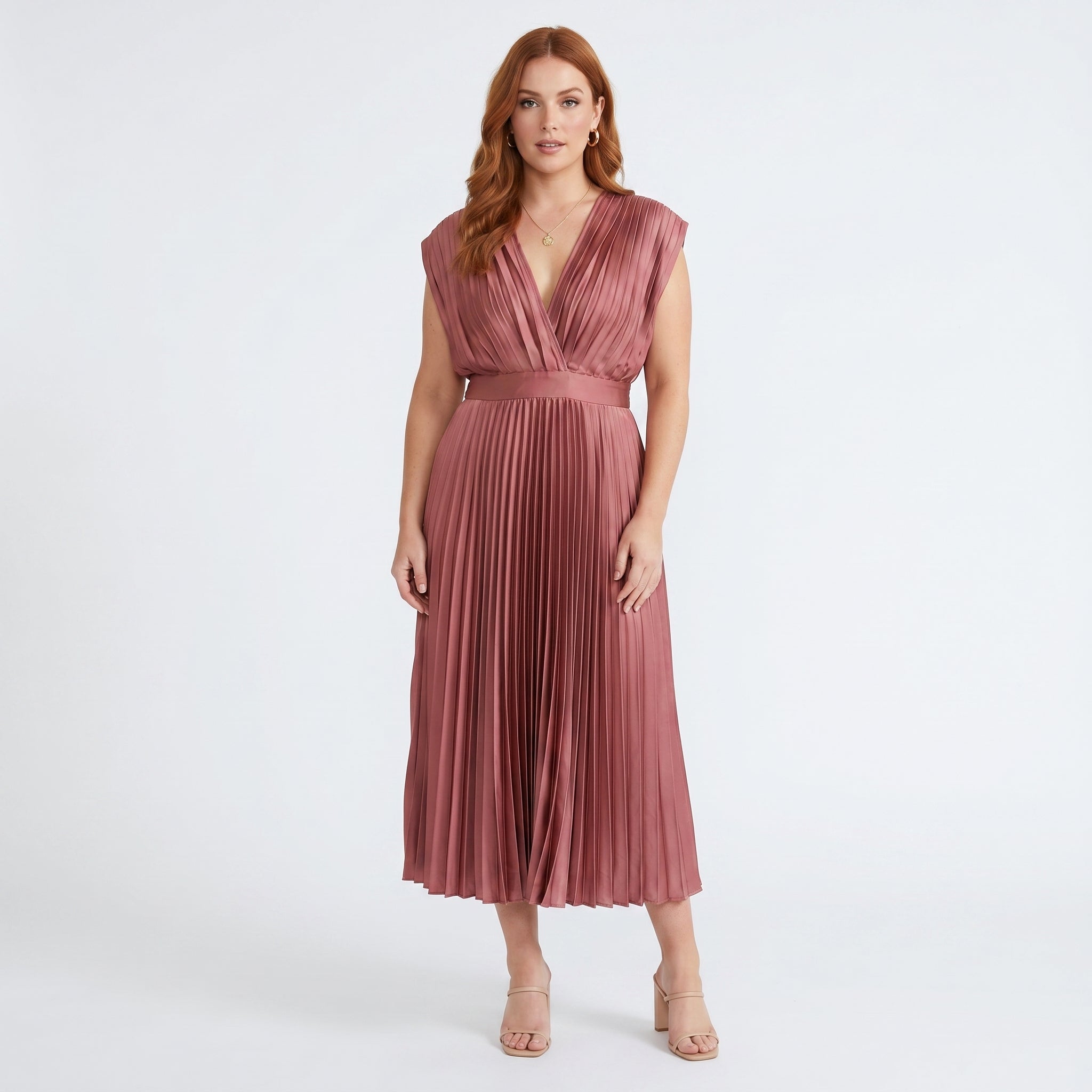 Csilla - Elegáns Midi Ruha