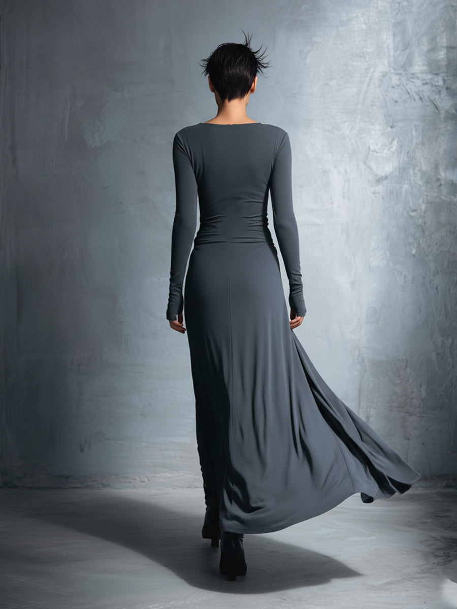 Naomie | Maxi-ruha Selyem Gombbal