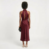 Vivien - Hosszú Estélyi Ruha Sáténból