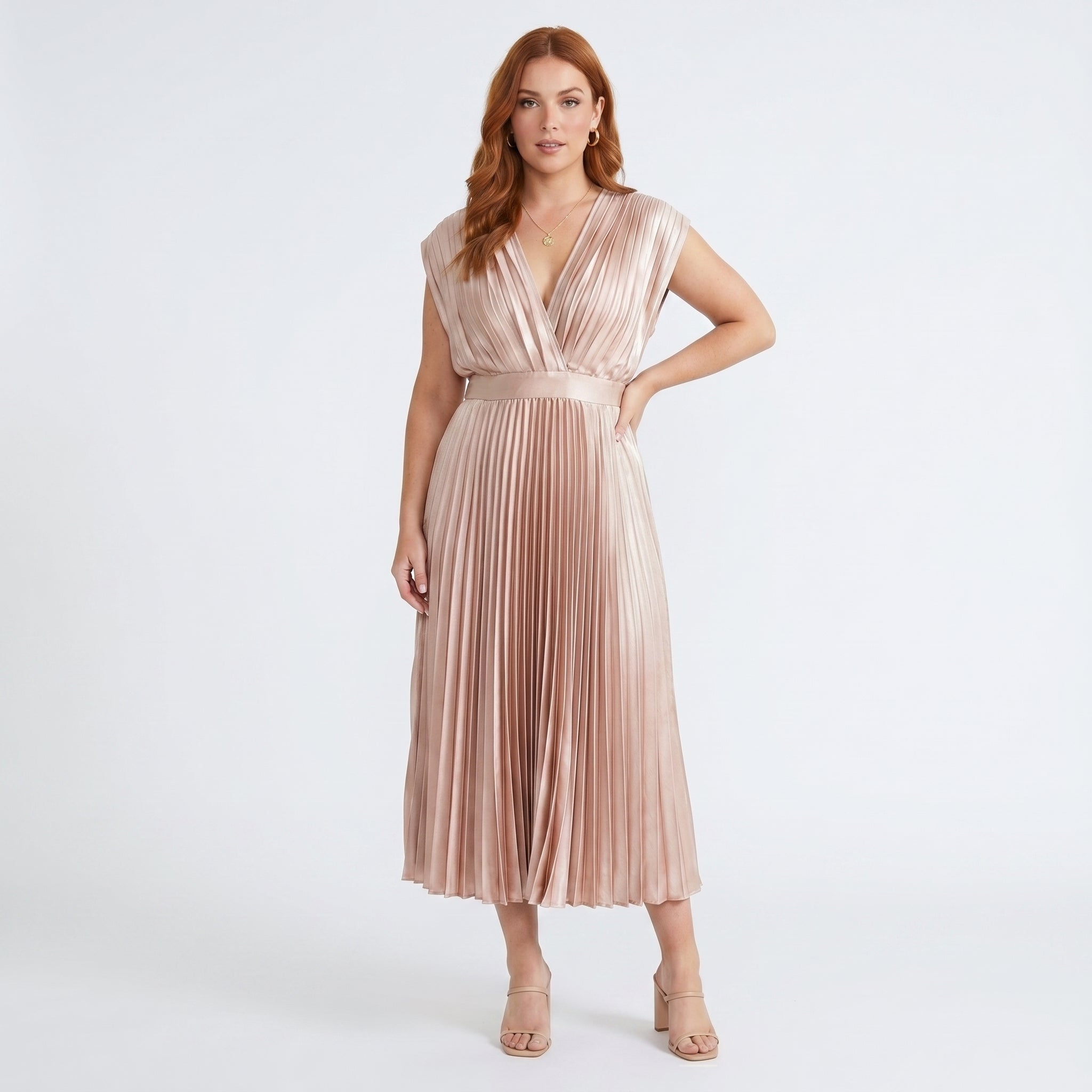 Csilla - Elegáns Midi Ruha