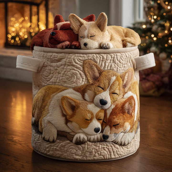 Steppelt szennyeskosár – Karácsonyi corgi