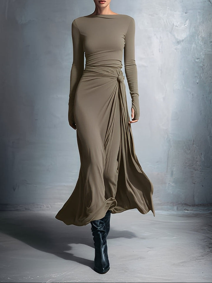 Naomie | Maxi-ruha Selyem Gombbal